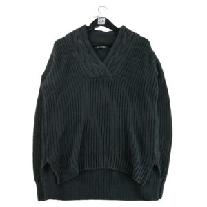 Pull femme manches longues noir Lauren Ralph Lauren Col V