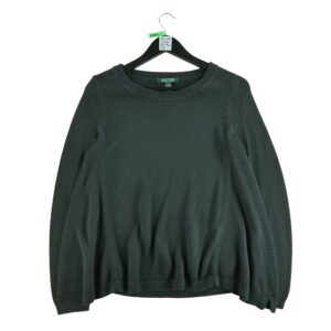 Pull femme manches longues noir Ralph Lauren Col Rond