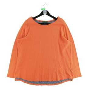 Pull femme manches longues orange Lauren Ralph Lauren Col Rond