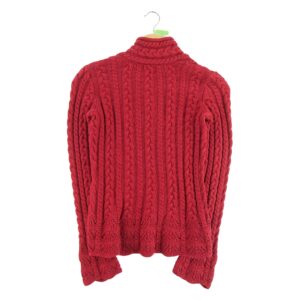 Pull femme manches longues rouge Lauren Ralph Lauren Col V