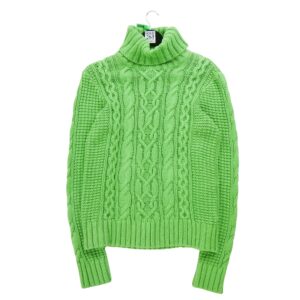 Pull femme manches longues vert Lauren Ralph Lauren Col Roule