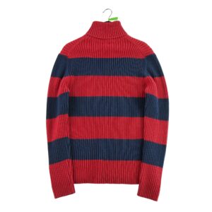 Pull homme manches longues marine Lauren Ralph Lauren Motif a rayures Col Roule