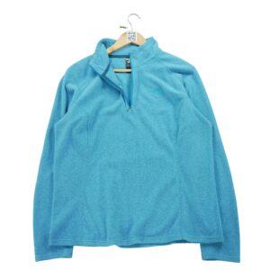 Pull polaires femme manches longues bleu clair The North Face Col Montant