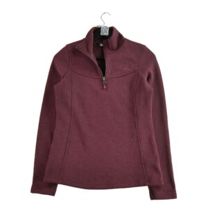 Pull polaires femme manches longues bordeaux The North Face Motif chine Col Montant