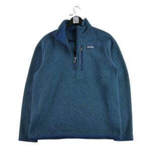 Pull polaires homme manches longues bleu Patagonia Motif chine Col Montant