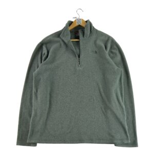 Pull polaires homme manches longues gris The North Face Col Montant