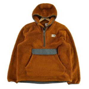 Pull polaires homme manches longues marron The North Face Col Montant