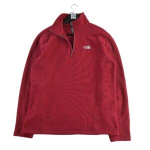 Pull polaires homme manches longues rouge The North Face Col Montant