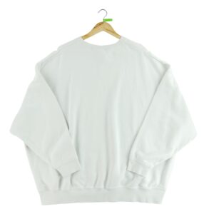 Sweat homme manches longues blanc Nike Col Rond