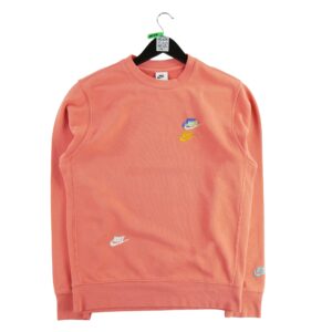Sweat homme manches longues corail Nike Col Rond