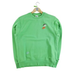 Sweat homme manches longues vert Nike Col Rond