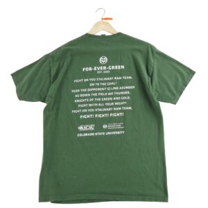 T shirt manches courtes homme vert Vintage Motif imprime Col Rond