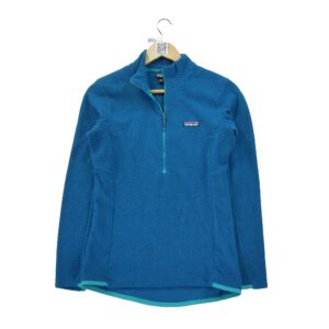 Veste polaires femme manches longues bleu Patagonia Col Montant