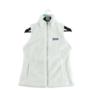 Veste polaires femme sans manches blanc Patagonia Col Montant