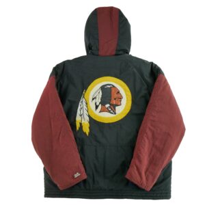 Blouson homme manches longues noir NFL Col Montant Equipe Washington Redskins