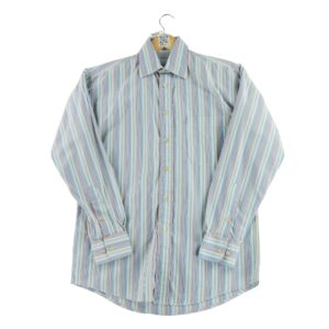 Chemise classiques homme manches longues bleu clair Burberry Motif a rayures