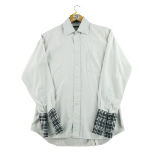 Chemise classiques homme manches longues gris Burberry Motif a motifs