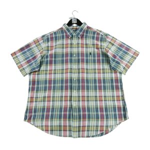 Chemise detente homme manches courtes marine Polo Ralph Lauren Motif a carreaux