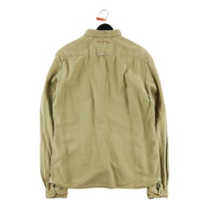 Chemise detente homme manches longues marron Vintage