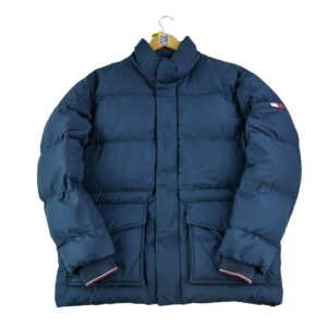 Doudoune homme manches longues marine Tommy Hilfiger Col Montant