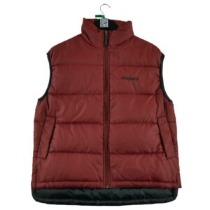 Doudoune homme sans manches bordeaux Timberland Col Montant