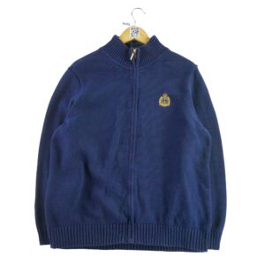 Gilet femme manches longues marine Lauren Ralph Lauren Col Montant