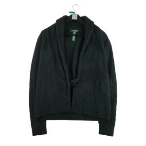 Gilet femme manches longues noir Lauren Ralph Lauren Col V