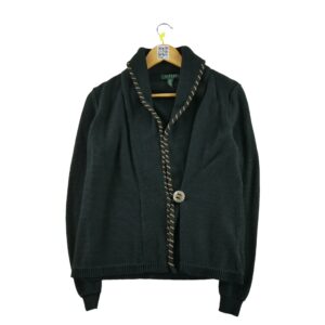 Gilet femme manches longues noir Lauren Ralph Lauren Col V