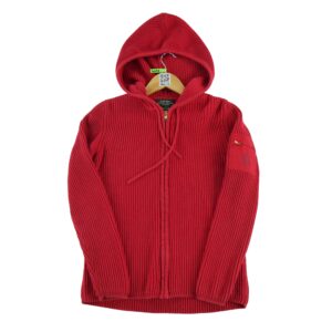 Gilet femme manches longues rouge Lauren Ralph Lauren Col Rond