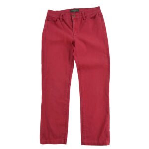 Jean coupe ajustee femme rouge Lauren Ralph Lauren