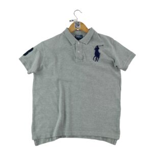 Polo manches courtes enfant gris Polo Ralph Lauren Col Polo