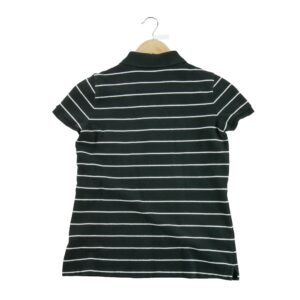 Polo manches courtes femme noir Lauren Ralph Lauren Motif a rayures Col Polo