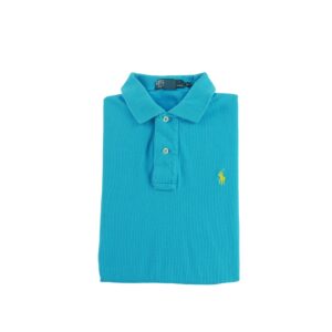 Polo manches courtes homme bleu clair Polo Ralph Lauren Col Polo