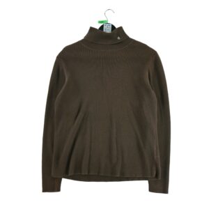 Pull femme manches longues marron Lauren Ralph Lauren Col Roule