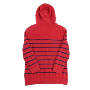 Pull femme manches longues rouge Lauren Ralph Lauren Motif a rayures Col V