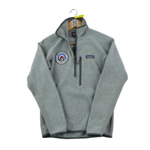 Pull polaires enfant manches longues gris Patagonia Motif chine Col Montant