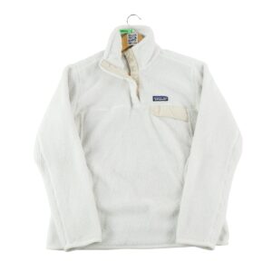 Pull polaires femme manches longues beige Patagonia Col Montant