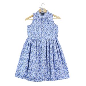 Robe midi enfant bleu Polo Ralph Lauren