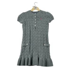 Robe midi enfant gris Polo Ralph Lauren