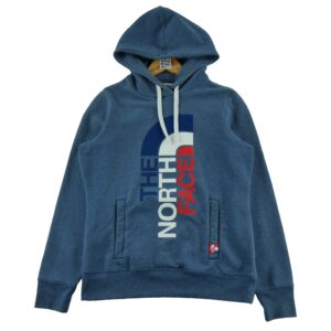 Sweat a capuche femme manches longues bleu The North Face Motif chine Col Rond