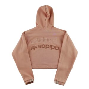 Sweat a capuche femme manches longues corail Adidas Col Rond