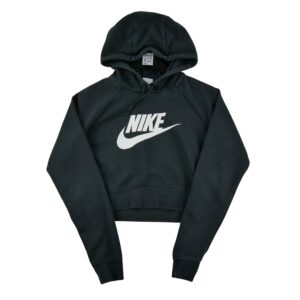 Sweat a capuche femme manches longues noir Nike Col Rond