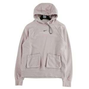 Sweat a capuche femme manches longues rose Nike Col Rond