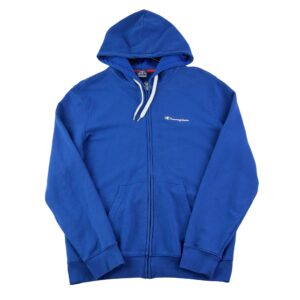 Sweat a capuche homme manches longues bleu Champion Col Rond