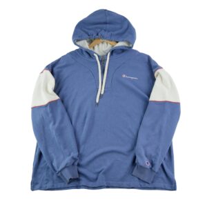 Sweat a capuche homme manches longues bleu clair Champion Col Rond