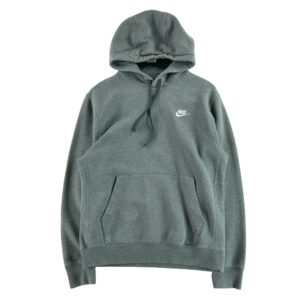 Sweat a capuche homme manches longues gris Nike Col Rond