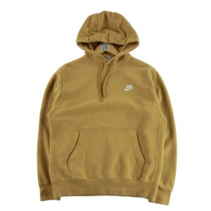 Sweat a capuche homme manches longues marron Nike Col Rond