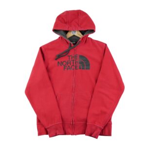 Sweat a capuche homme manches longues rouge The North Face Col Rond