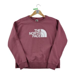 Sweat femme manches longues rose The North Face Col Rond