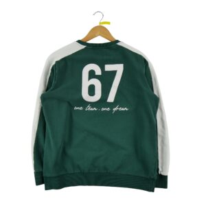 Sweat femme manches longues vert Vintage Col Rond